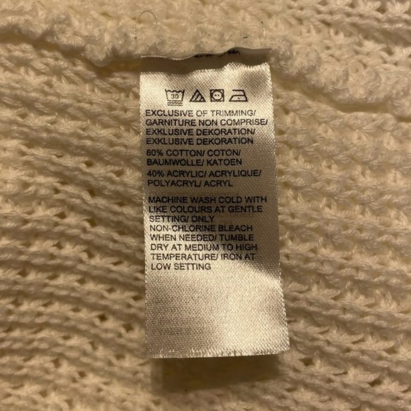 Core Life Cotton Blend White Sweater - XL - Picture 3 of 7